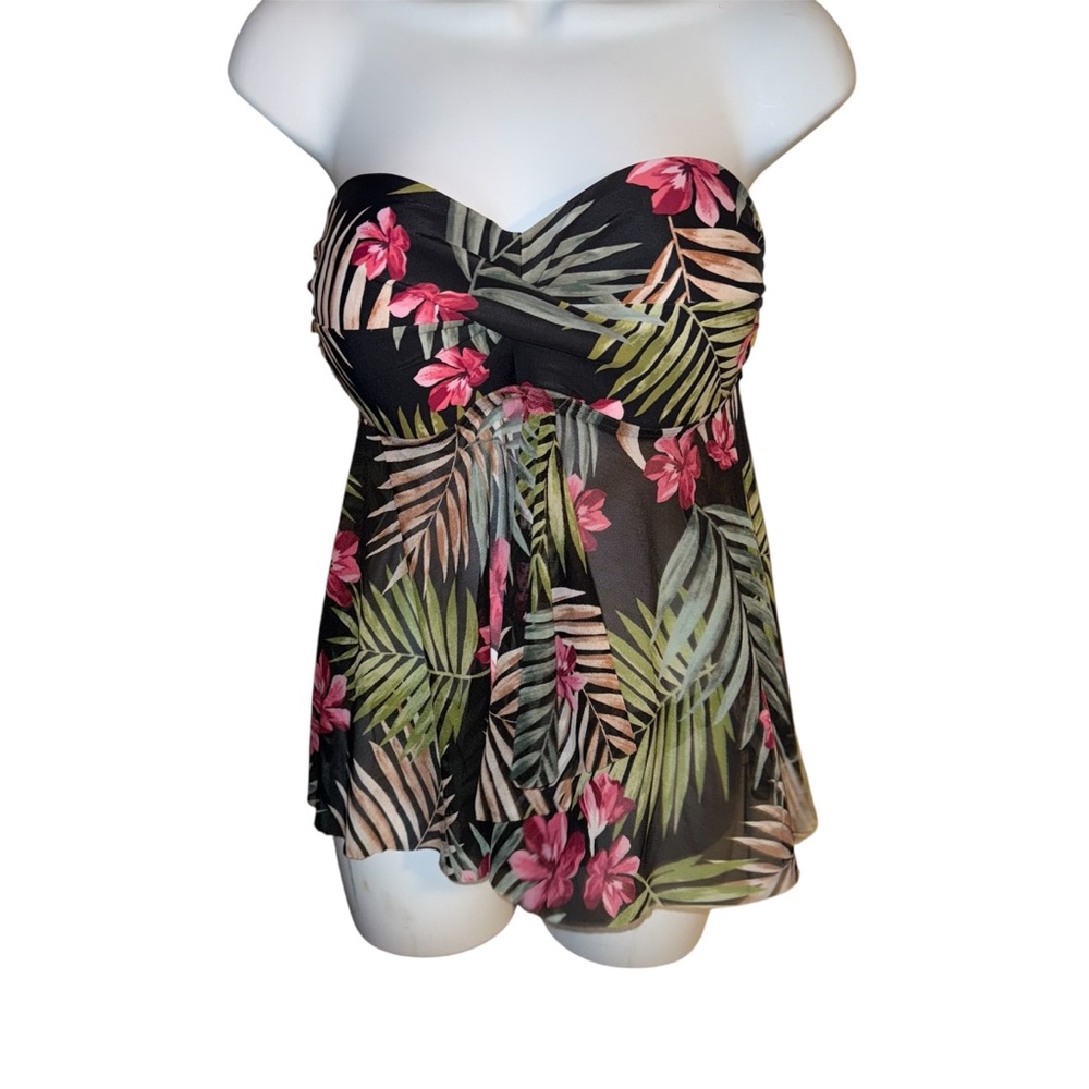 Kona Sol Tropical Pattern Tankini